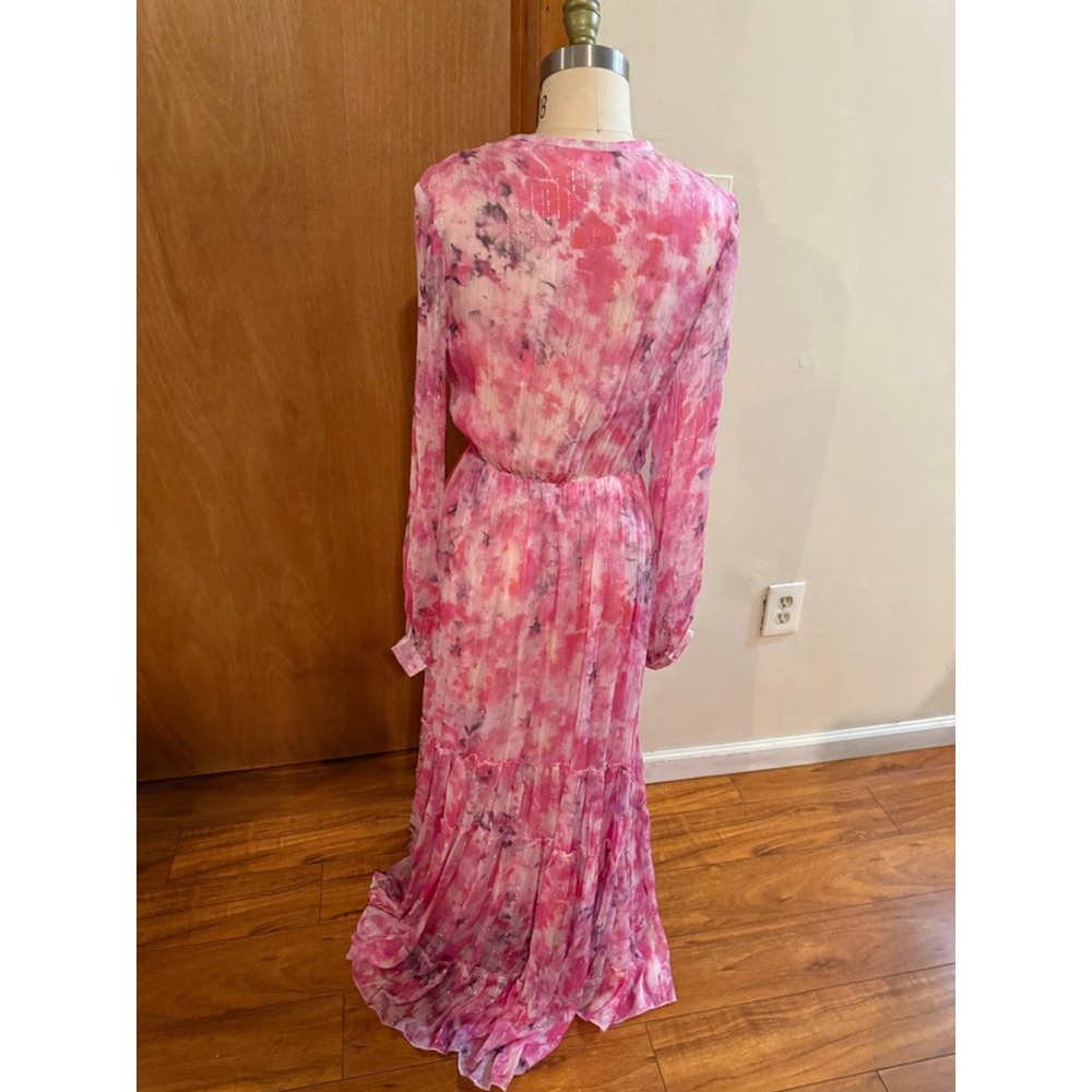 Women's Rococo Sand Pink Purple Tie-Dye Maxi Dress S - Picture 4 of 7